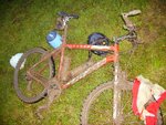 As� quedaron las bicicletas luego de recorrer el dificultoso circuito. 